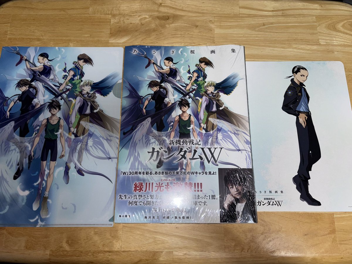 新機動戦記ガンダムＷ　あさぎ桜画集　メロンブックス特典　クリアファイル あさぎ桜画集 新機動戦記ガンダムW メロンブックス 特典 クリア