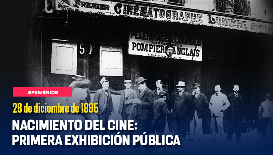 #UnDíaComoHoy, hace 130 años, los hermanos Lumière realizaron la primera proyección pública de una película 🎞️, dando inicio a la historia del séptimo arte 📽️. Conoce más sobre sus orígenes > bit.ly/485y44P