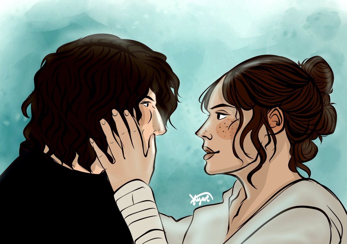 kyar_vantablack's tweet photo. It's you and me 🦋 #reylo #reyloart https://t.co/kEm9Y0WSEV