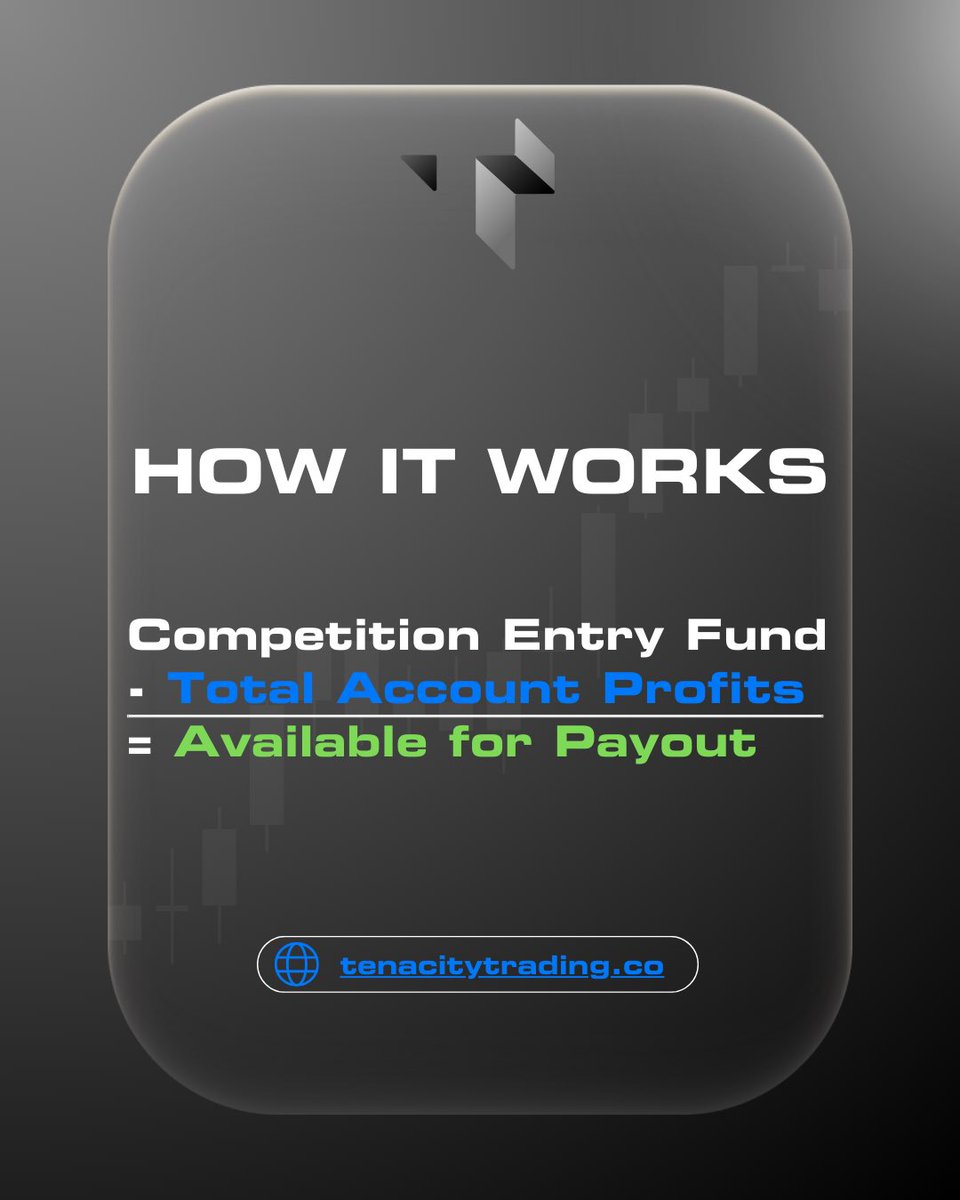 TenacityTr's tweet image. Tenacity will host one Competition at a time. The Fund will grow as Traders buy into the Competition and reduce as profits are made. 

CEF: 80% of every account fee 
TAP: All positive balances in the Competition 
AFP: Funds currently available to earn