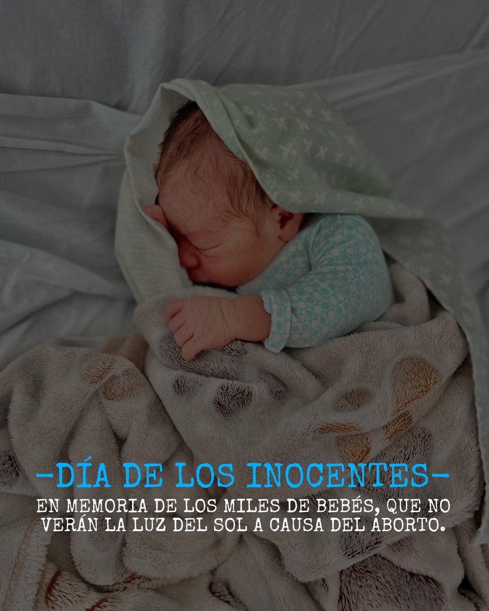 Hoy es el "Día de los Inocentes", la masacre de niños menores de 2 años, ordenada por el Rey Herodes, según la Biblia.
Llevado a la actualidad, la ley de aborto es sin dudas, la mayor masacre de inocentes.
Hay tanto por resolver antes de semejante ley absurda...
#SiAlaVida