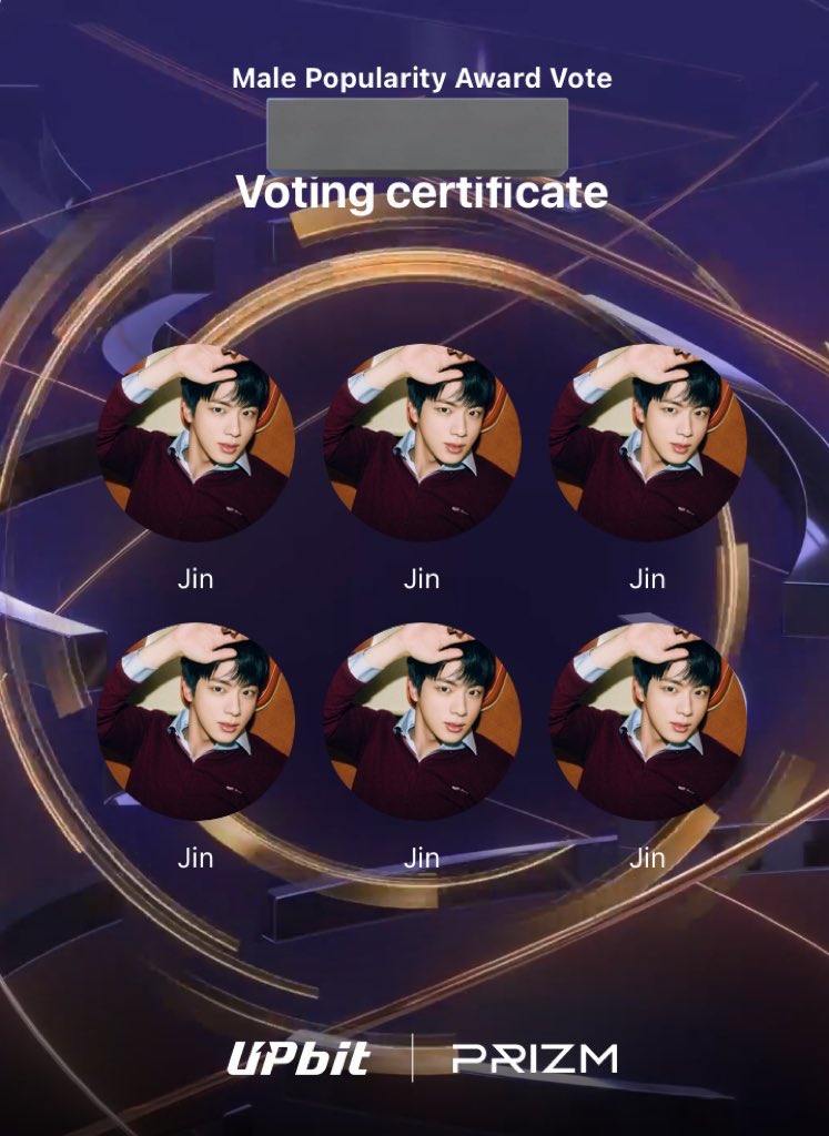 #JIN IS NOW LEADING 📢📢

PLEASE VOTE FOR JIN!!
🔑TEAM SEOKJIN ALWAYS WINS #GDAforJIN
🗳️global.prizm.co.kr/story/gda25
ℹ️bit.ly/bvbgda25