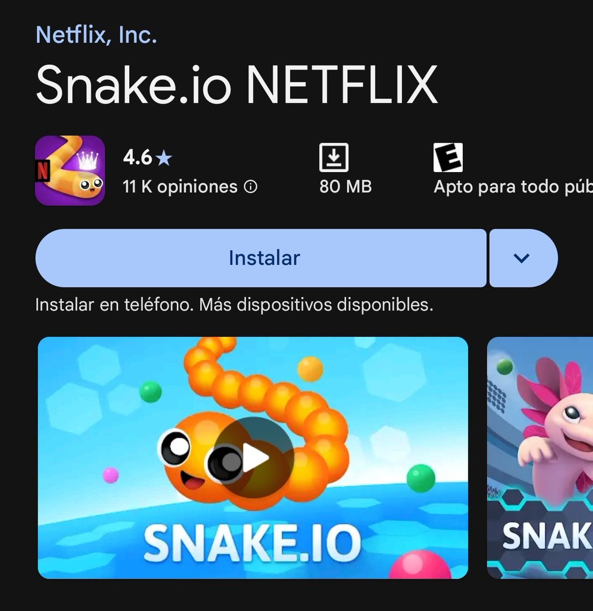 SusBlue's tweet image. By the way I think this crashout is reasonable because Netflix Games has snake io (slither io clone)