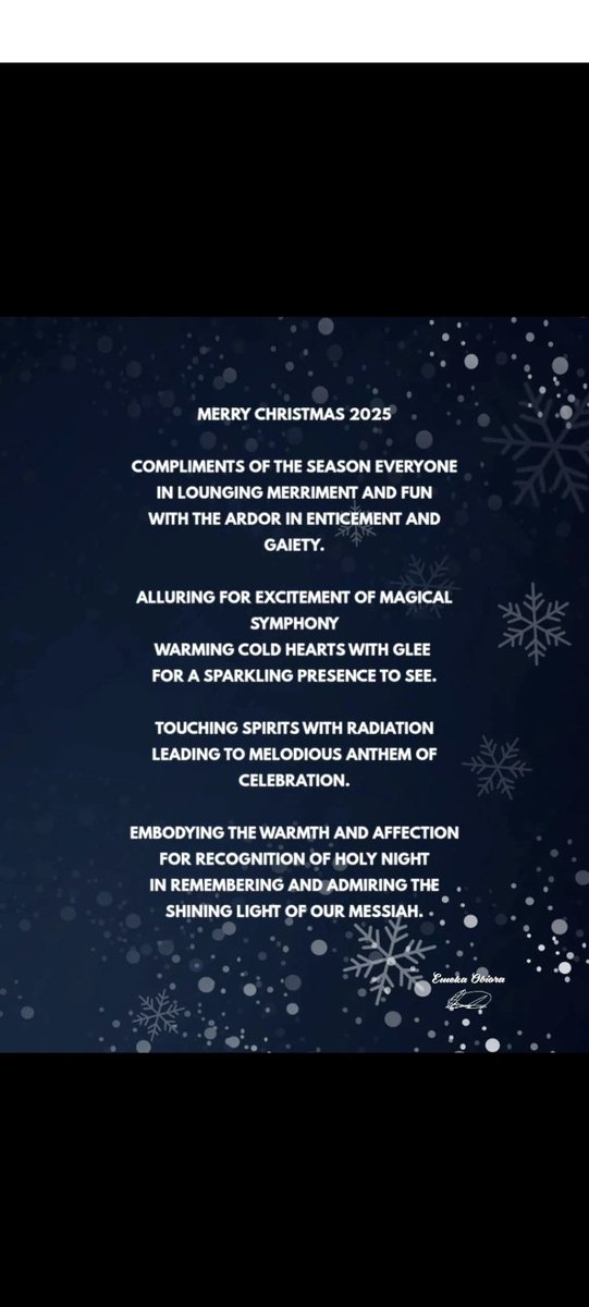 ChuksObiora1's tweet photo. #MerryChristmas2025 https://t.co/B4aBhKA20d