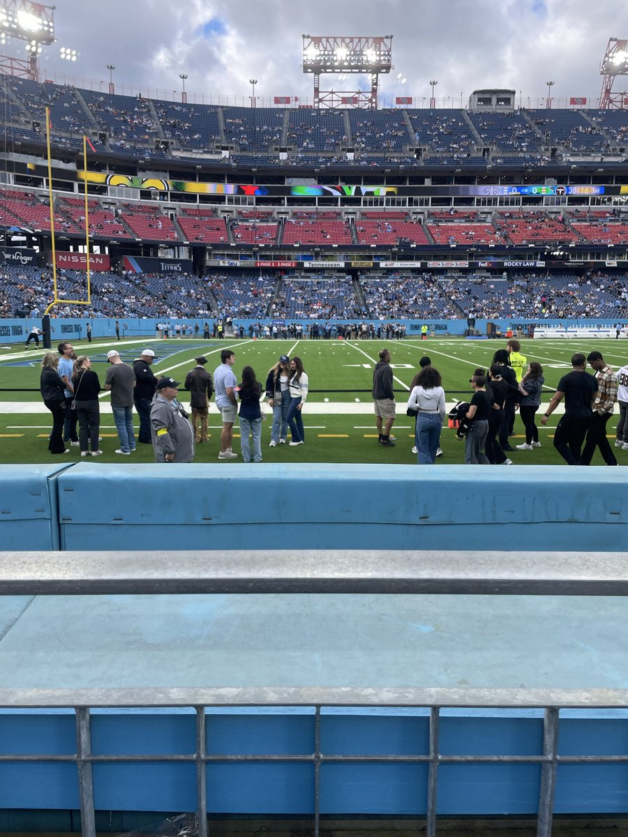 scuddystud's tweet image. It may not be the best game on the slate today, but I at least have a good seat for it. #NFL #Titans #Saints