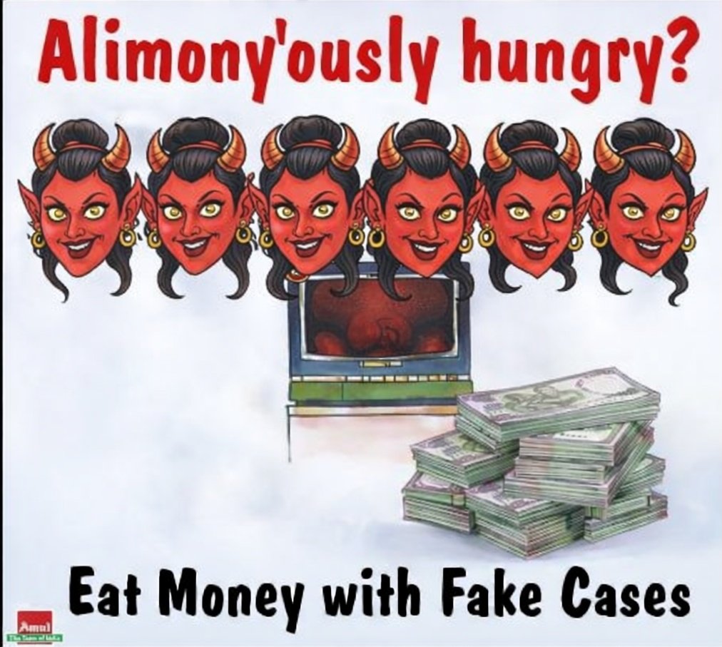 “Alimony’ously hungry?”
Step 1: File false case
Step 2: Cry “victim”
Step 3: Demand alimony
Step 4: Call reform “misogyny”
Why work when litigation pays better
Meanwhile, families collapse and courts look away.
This isn’t justice — it’s legalized harassment.
#False498A #mentoo