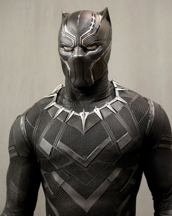 finalformlab's tweet image. Chadwick Boseman's costume fitting for Black Panther