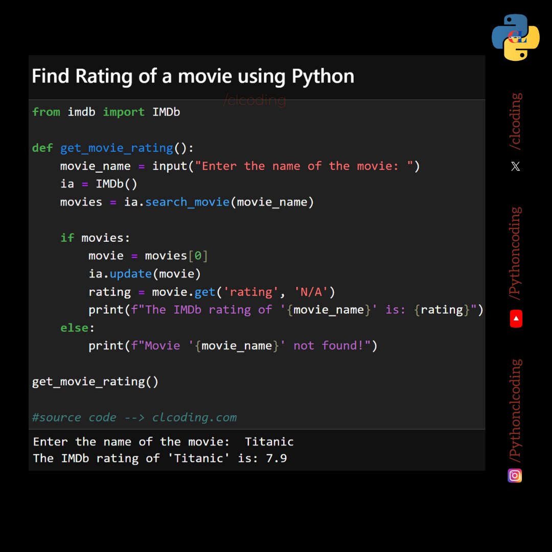 Python Coding tweet media