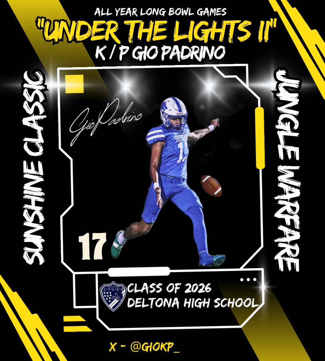 GioKP_'s tweet image. Won the kicking competition at yesterday’s camp and also Had a great time meeting a lot of new coaches!

@coacheverson_ @CoachDHayes1 @coachkhalilp 

Thank you @CoachJoeNieves for making this happen💯

#kicker #fieldgoal