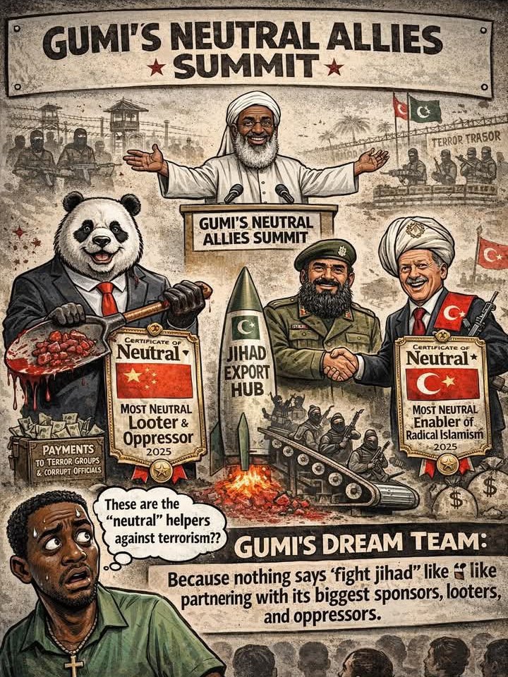 EbubeMedical's tweet photo. Dr. Ahmad Abubakar Mahmud Gumi APC Terrorist negotiator has encouraged Tinubu to reach out to “neutral” China, Pakistan and Turkey for help with “insecurity.” How stupid does he think we are?

#RealDonaltrump
#FreeBiafra https://t.co/M7FkSKb1ZV