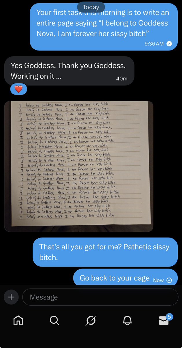 HeelMePayMe's tweet photo. Humor me, pathetic sub 😂 https://t.co/x0WCUgYARs