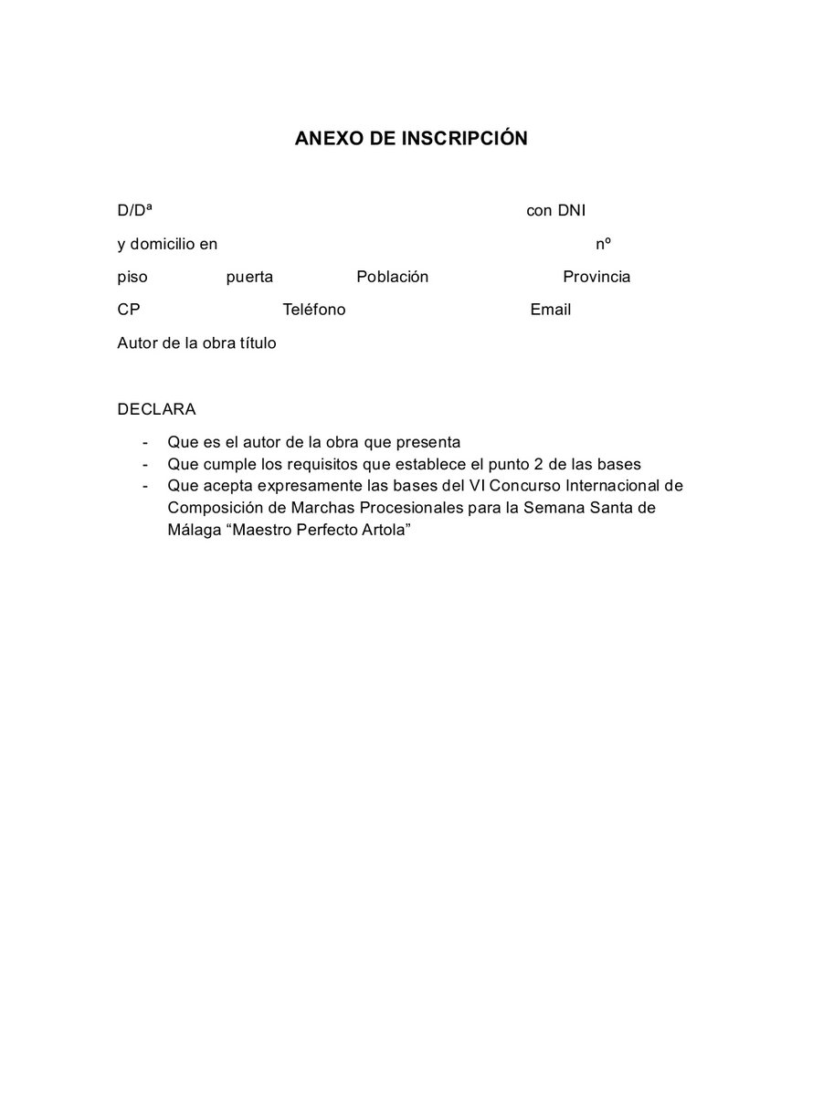 Últimas semanas del plazo de inscripción y entrega de composiciones del VI CONCURSO INTERNACIONAL DE COMPOSICIÓN DE MARCHAS PROCESIONALES PARA LA SEMANA SANTA DE MÁLAGA 'MAESTRO PERFECTO ARTOLA'

Fin del plazo: 20 enero 2026
#CofradíasMLG
#SuenaMiraflores
#50AniversarioMiraflores