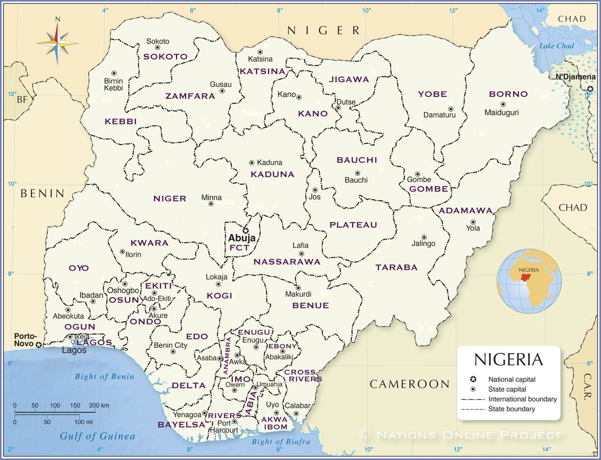 Nick Roll here is the map of Nigeria. Look at Kwara and look at Sokoto. Are they neighbors? 🙂