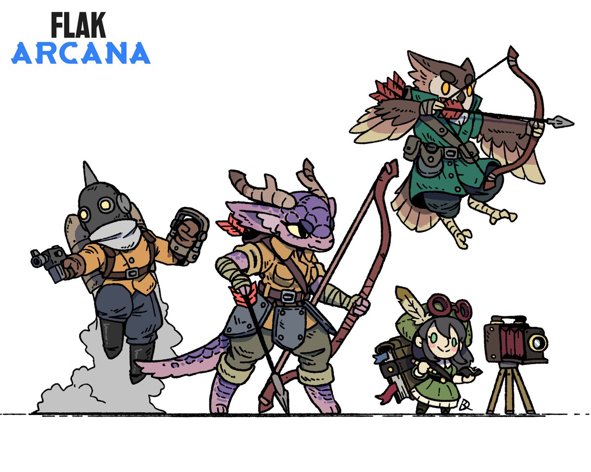 Kabooski01's tweet image. Reminder that the point of Flak Arcana is aura farming with a  squad of weird guys