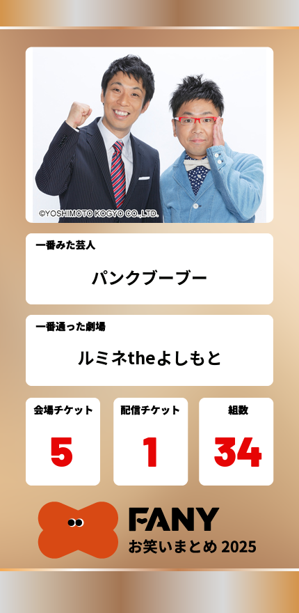 Sloth_YT19's tweet photo. 社会人になってからなかなか行けなくなってしまったけど、来年はもっと行きたい
毎回めちゃめちゃ面白いし、やっぱり生のお笑い良いなって思った
#FANYお笑いまとめ2025 #ルミネtheよしもと #パンクブーブー https://t.co/RQ5tqpPVRB