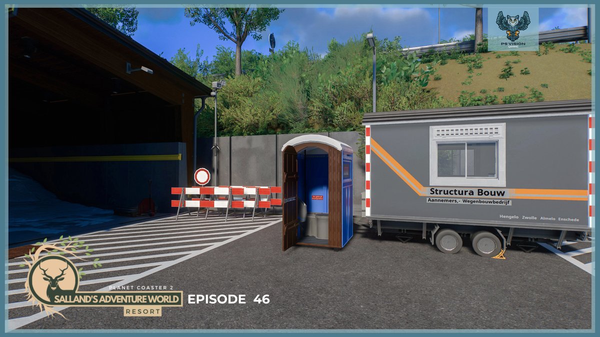 #PlanetCoaster2 #PlanetCoaster <a href="/PlanetCoaster/">Planet Coaster 2</a> 

I placed several pieces of equipment in the highway maintenance area, such as a snowplow and a salt spreader. 

youtu.be/bkA0eRkf1TA
