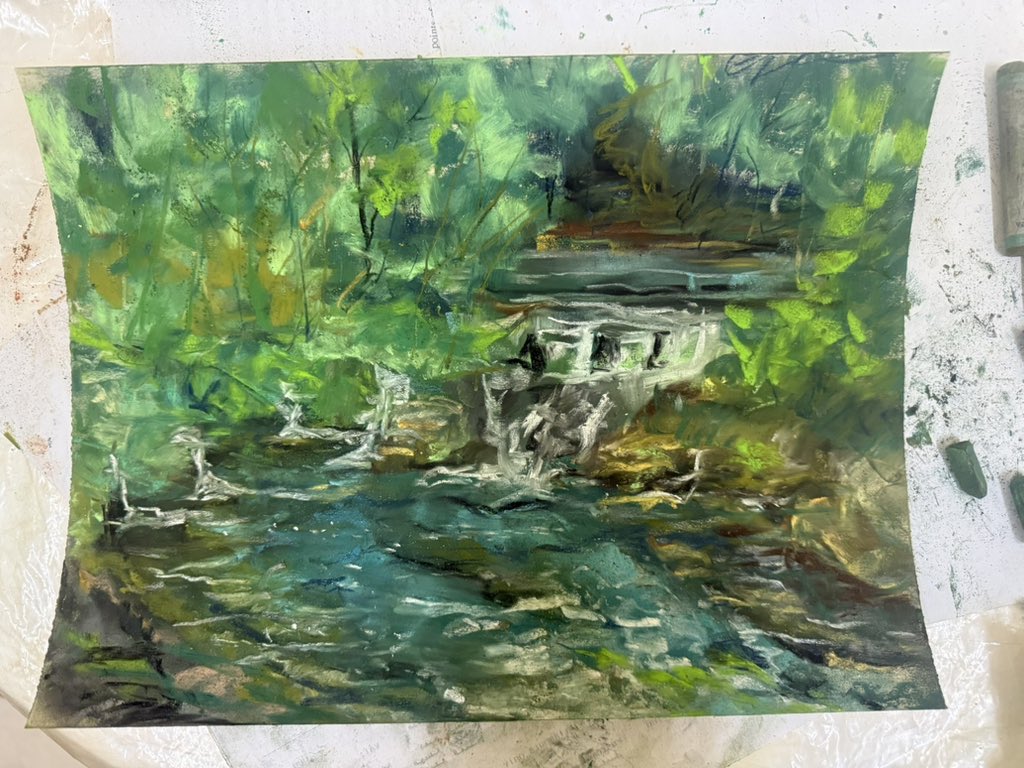 Untitled, oil pastel on paper