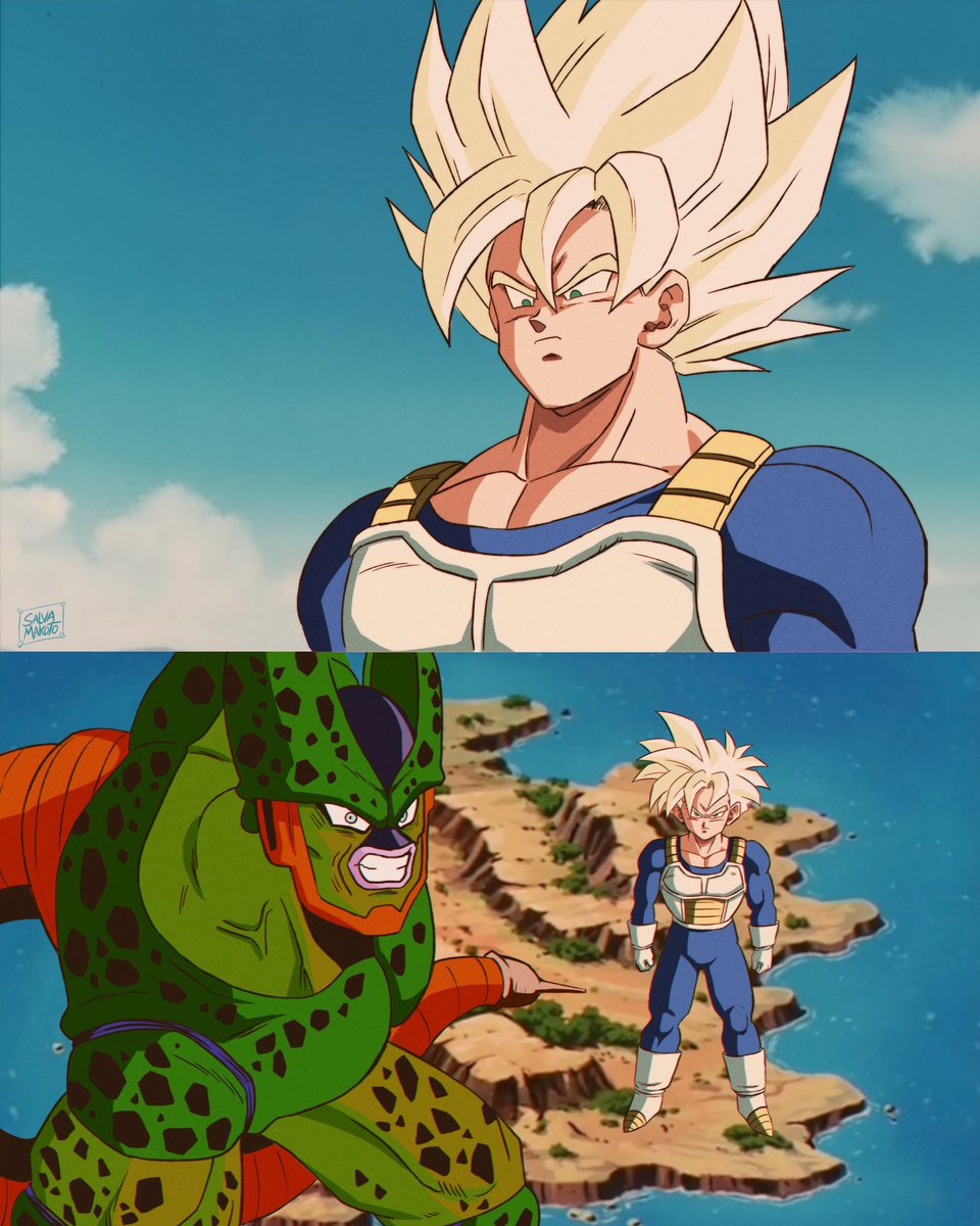 Salva_makoto's tweet image. un what if de la saga de cell #dragonballz #goku #gohan