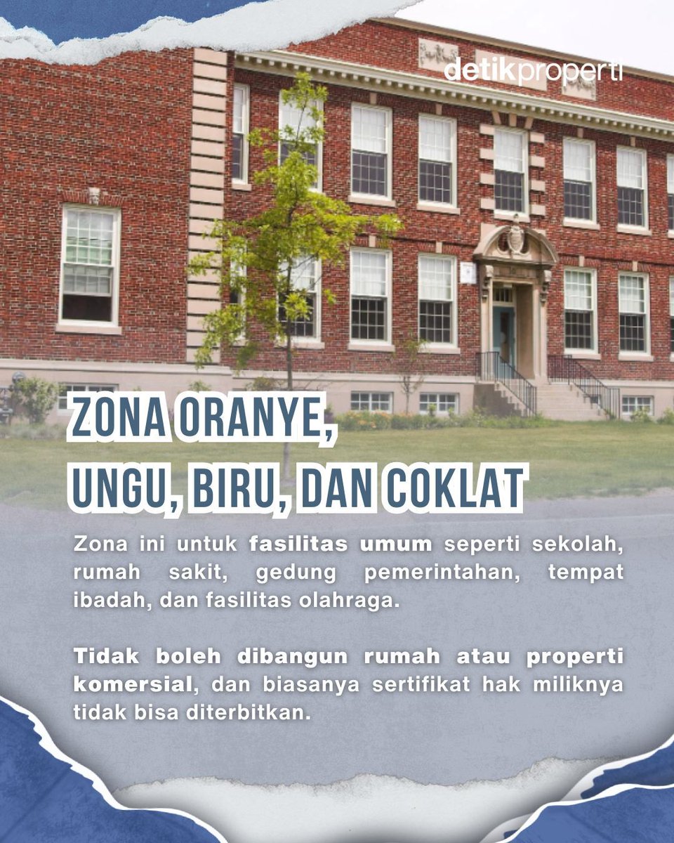 detik_properti's tweet image. ZNT adalah peta yang memetakan nilai tanah di suatu wilayah. Fungsinya bantu tata ruang dan kasih gambaran harga wajar buat masyarakat maupun investor 📄⁣
⁣
#zonanilaitanah #tipsproperti