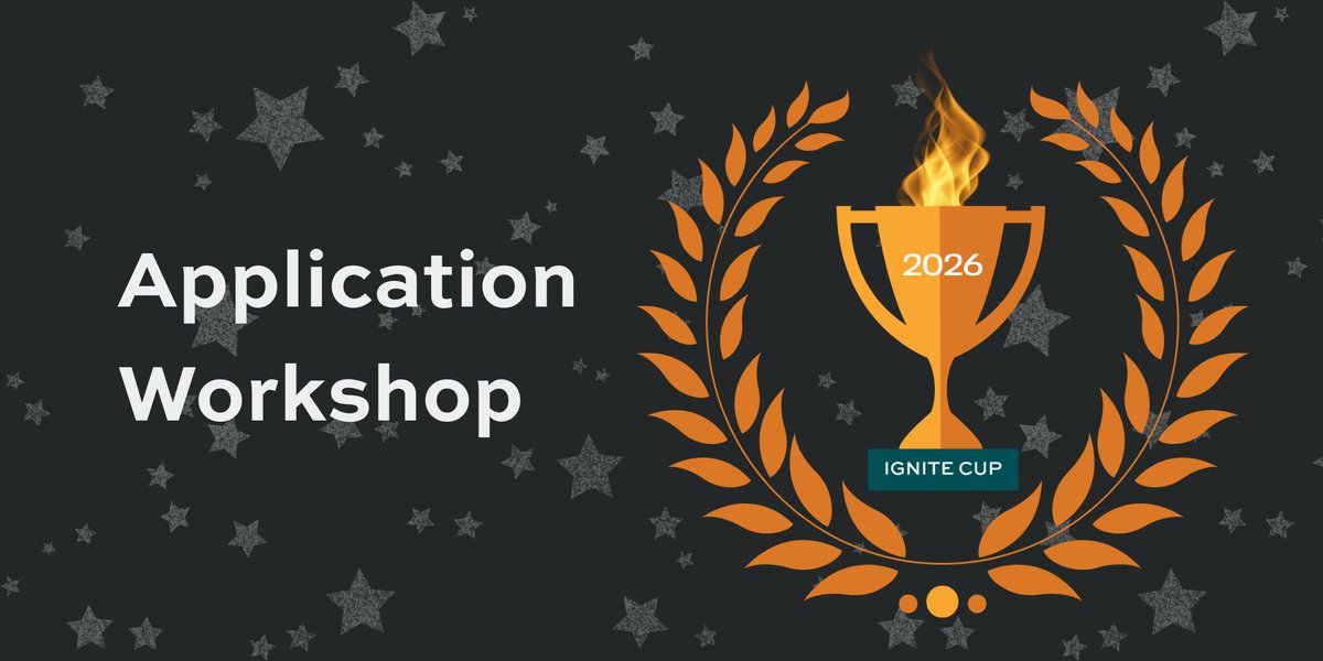 If you're considering applying for the 2026 Ignite Cup this is the workshop for you!

Bring your ideas and your questions, and we'll provide some guidance on what makes a great application!

🗓️ January 22nd - 3:30pm
➡️ eventbrite.com/e/197916871590…