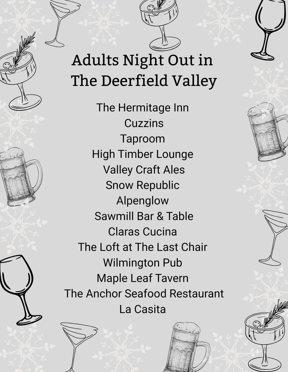 Good company, great vibes, and a well-deserved night out. These Deerfield Valley restaurants are the perfect spot for après-ski, or a great dinner out🍸🍽️

#visitvermont #wherevermontingbegins #sovermontnightout
