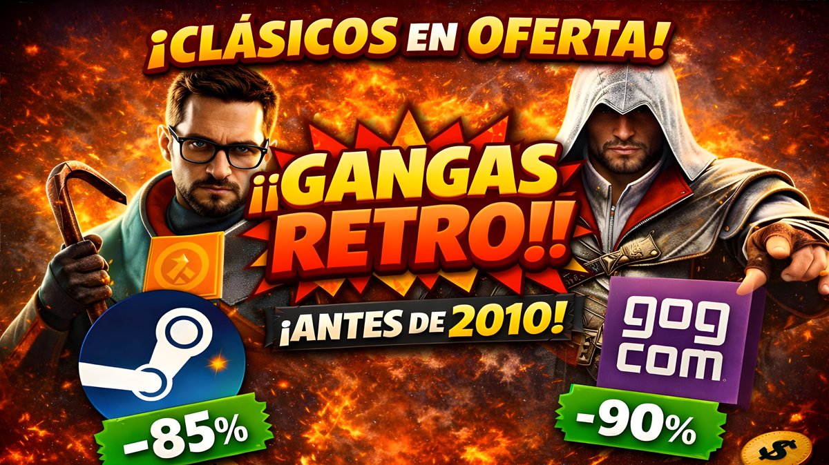No es una inocentada 😂
Ofertazas de #steam y #GOG en juego retro 👇

youtu.be/1EiwUYHll1c?si…

El vídeo de rebajas que estabas esperando 🙌
Sacad vuestra libretita y apuntad 📒