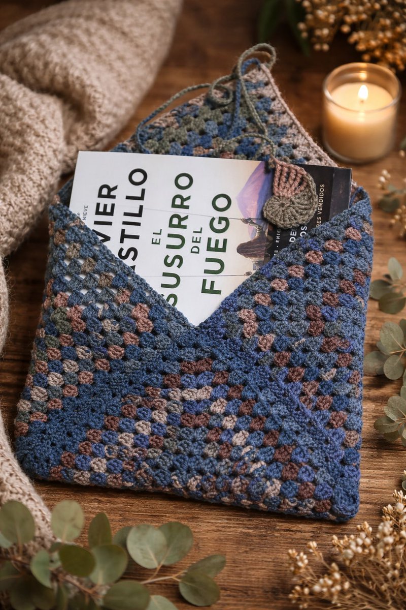 afl_art's tweet photo. Libros cuidados, historias que duran 🤍
Funda de libro hecha a mano, puntada a puntada.
Disponible en Vinted ✨
#lectura #crochet #hechoamano https://t.co/DAR4YAAAh2