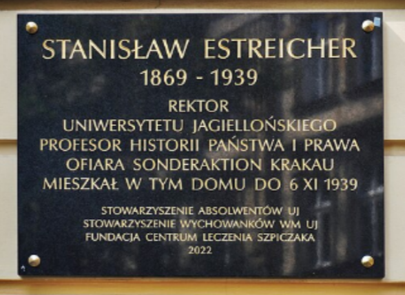 Ojdadana's tweet image. STANISŁAW ESTREICHER — Polish historian of law, professor of the @JagiellonskiUni Kraków and its rector. He was offered by Nazi Germany to form a puppet quasi-government and paid with his life for refusing to do that on 28 December 1939 in KL Sachsenhausen.