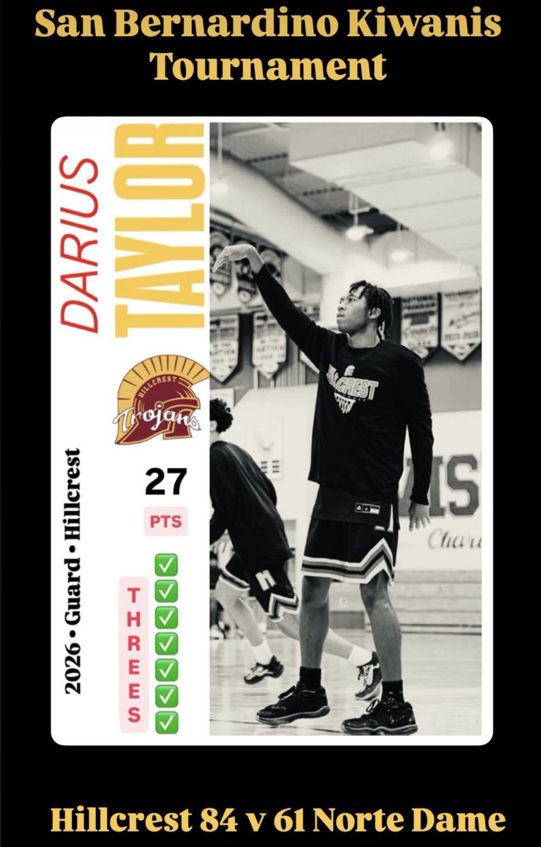 Team is playing pretty well, winners of 8 straight led by senior captain, Darius Taylor 😤 Tough test tomorrow vs Palm Desert in the Kiwanis semifinals at Arroyo Valley, 2pm 👍