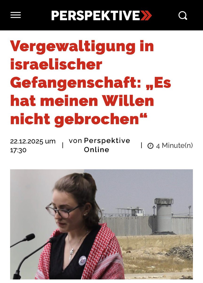 mubeydi_'s tweet image. Die deutsche Journalistin Anna Liedtke wurde in israelischer Gefangenschaft vergewaltigt. Was normalerweise ein handfester Skandal ist und zum Abbruch jeglicher Beziehungen führen müsste, wird in diesem Fall totgeschwiegen.

Das ist deutsche Staatsräson.

Abartig.
