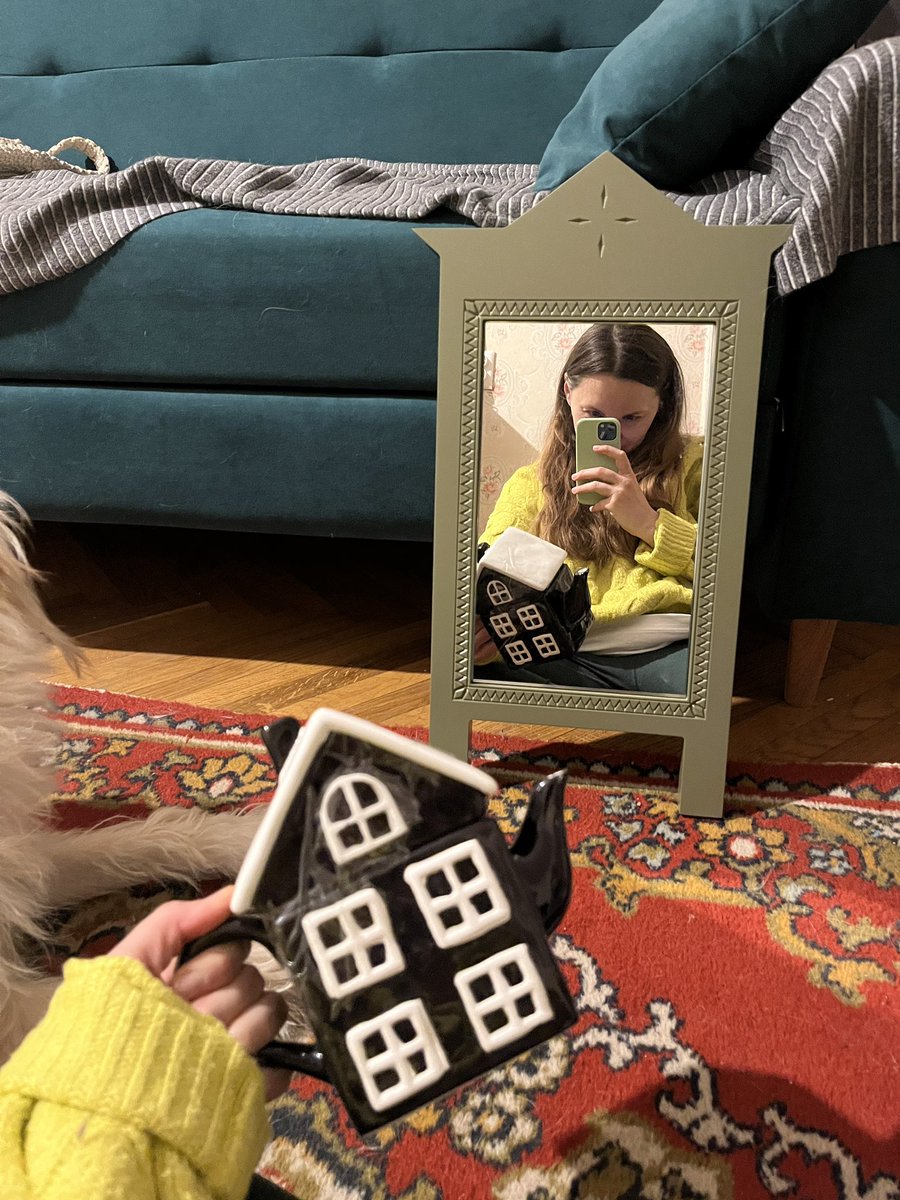 что я купила сегодня: зеркало-наличник и чайник-домик