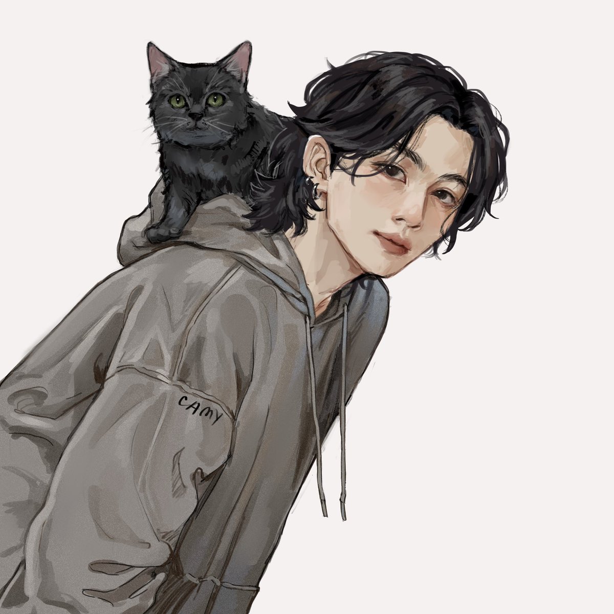 i knew he’s a black cat person