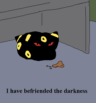 Umbreon accepts your biscuit offering