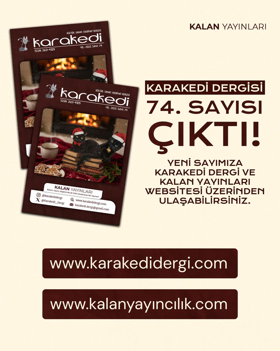 Karakedi kültür sanat edebiyat dergisi 74.sayısı çıktı.