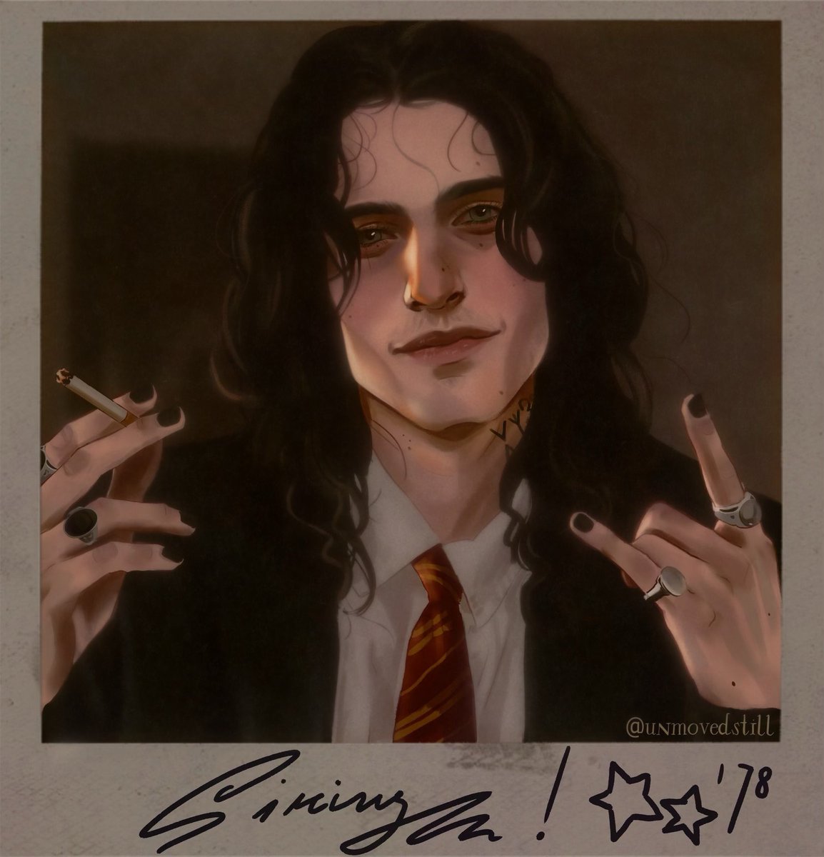 unmovedstill's tweet image. Marauders polaroid series pt.2: Sirius Black!