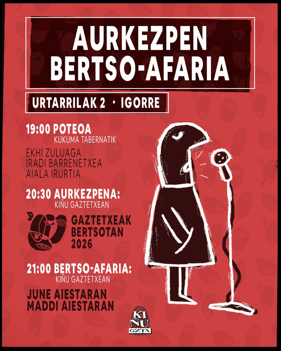 Badator... 2026ko gaztetxeak bertsotanen aurkezpena!

Poteoa herriko bertsolariekin, aurkezpena eta iazko sari izan zen Aiestarandarren bertso afaria!