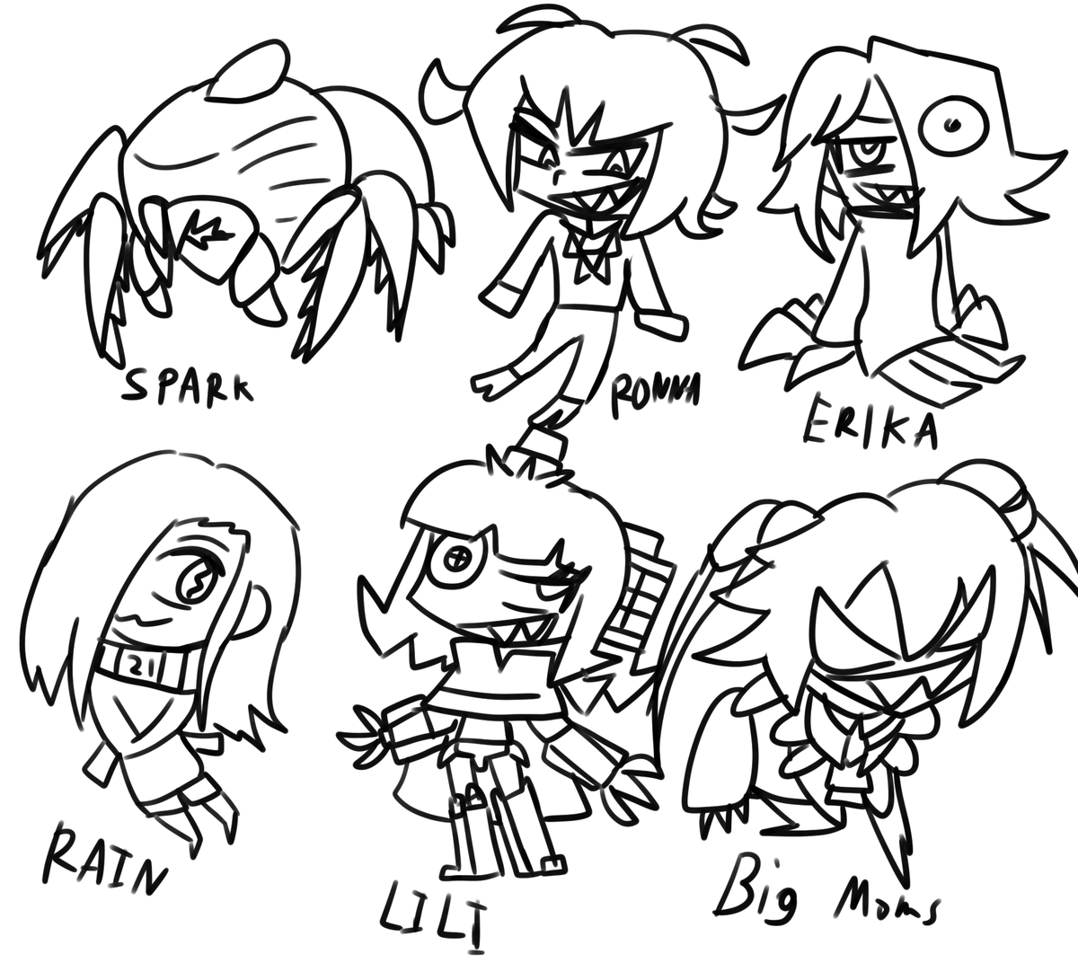 Quick chibi draws of some of my Ocs
#artmoots #ocart #OC