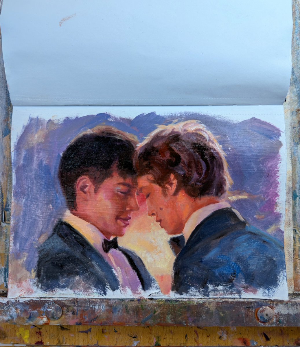rtcelf's tweet image. obsessed with heated rivalry atm so I decided to paint them
#heatedrivalry #oilpainting #sketch