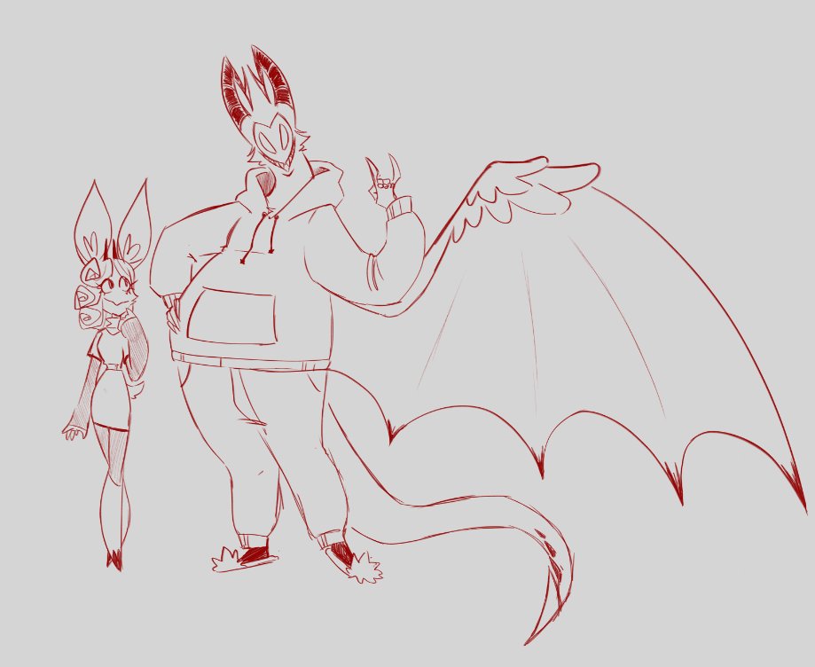 Cartoonfanatic4's tweet photo. So I may have some Sinner Adam ideas *WHEEZE* its not like fully solid design im having fun with it (I cant keep his size consistent either gdi) hope is kinda there for size comparison in both *wheeze* 
#HazbinHotelAdam #HazbinHotel #hazbinhoteloc #ocxcanon https://t.co/d7UI7qn8qe