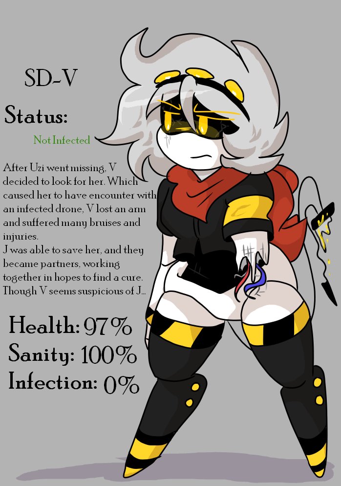 Riolu_the_great's tweet photo. O look. An infection AU 

#murderdrones #md #infectionau https://t.co/g5hvc4ZAY7