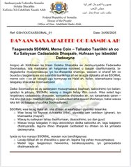 Alexnotbecker's tweet photo. The Somalian Government actually tried to REPLACE their CURRENCY WITH A CRYPTO ONE CALLED $SOMAL

We Sent 10percent Supply to their Offical wallet

We are also working on redirecting fees to the their wallet 

their official wallet : 
if2fHyApHVS6bUn4wWioVF2fbruHyGf7gnbtw9w8DUh

AjW977tZ4YCwZfnj85Fm8AjPxseTt4XFHnNExBAPVqcE