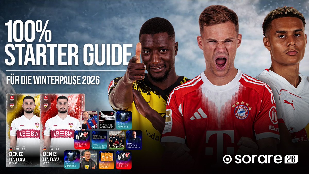 Sorare starten in 2️⃣0️⃣2️⃣6️⃣

▫️Wie funktioniert Sorare?🔎
▫️Lohnt es sich InSeason Karten zu kaufen❓️
▫️Meine #Sorare Rückrunden-Strategie👀

youtu.be/KqAP4aQLoYs?si…