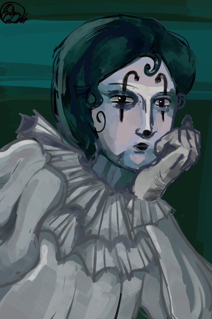 Coat guy clown, Horror Circus AU
#noimnotahuman #Ninah #art