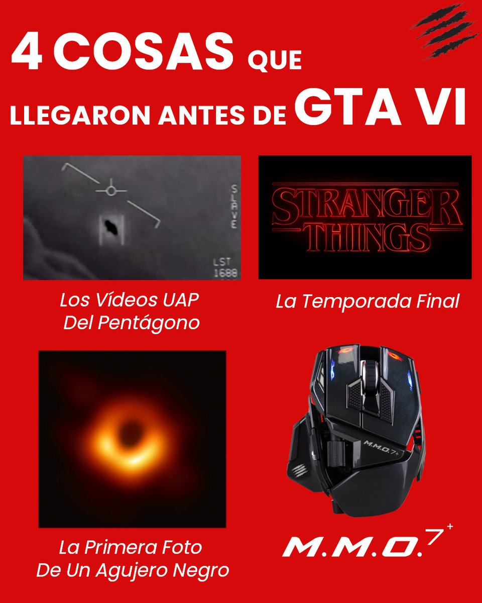 ¡Quién sabe qué más podría llegar antes de GTA VI! ¿Una invasión alienígena? ¿Un spin-off de Stranger Things? ¡Dejad volar vuestra imaginación en los comentarios! 👽

Preordena El M.M.O. 7+ :  forms.gle/jVqZEjckUoe1Xa…