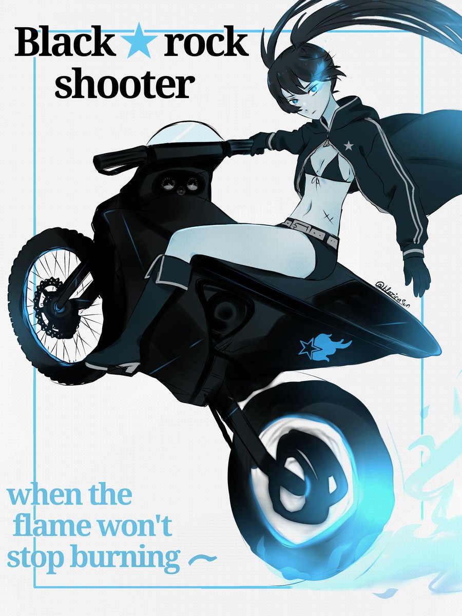 Black rock shooter.
It was the hardest artwork I made than most.
And happy birthday to her.
.
#blackrockshooter #ブラックロックシューター
