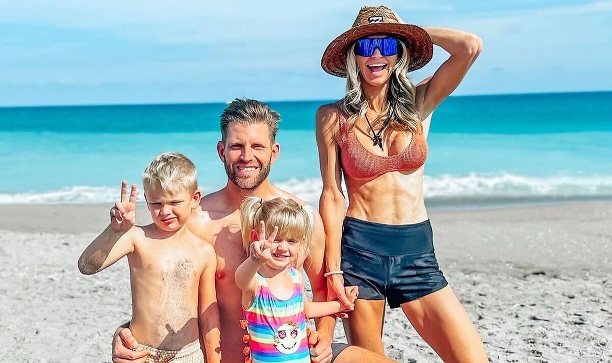Eric & Lara raising Luke & Carolina with real values! 🇺🇸🔥 The Trump  family shows what winning at life looks like. Love this? Drop a ❤️ and  share with fellow patriots! 🦅! #FamilyFirst #EricTrump