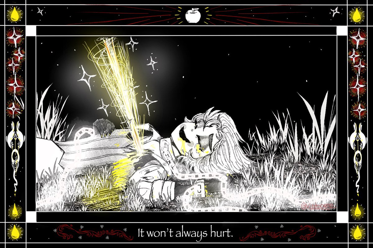 My brother got me a print from <a href="/_JuliaLikesCats/">Julia McBride Menzel</a> for Christmas and I decided to recreate it with #HazbinHotelLucifer. I was very inspired 💕