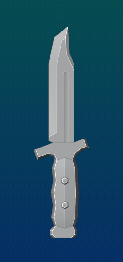 RobloxFantasyCR's tweet photo. Combat Knife. #robloxdev https://t.co/FPkEwQCKor