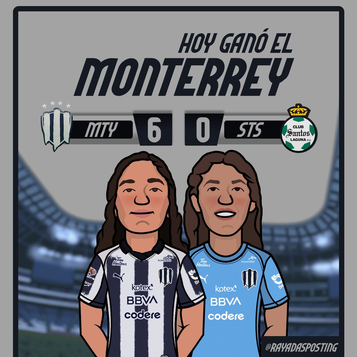 RayadasPosting's tweet photo. Monterrey se lleva El Último Del Año, por goleada ante Santos.

Listos para el arranque del Torneo. ¡Con todo, por todo! 🔥🤠 https://t.co/zhVNU1ioqK