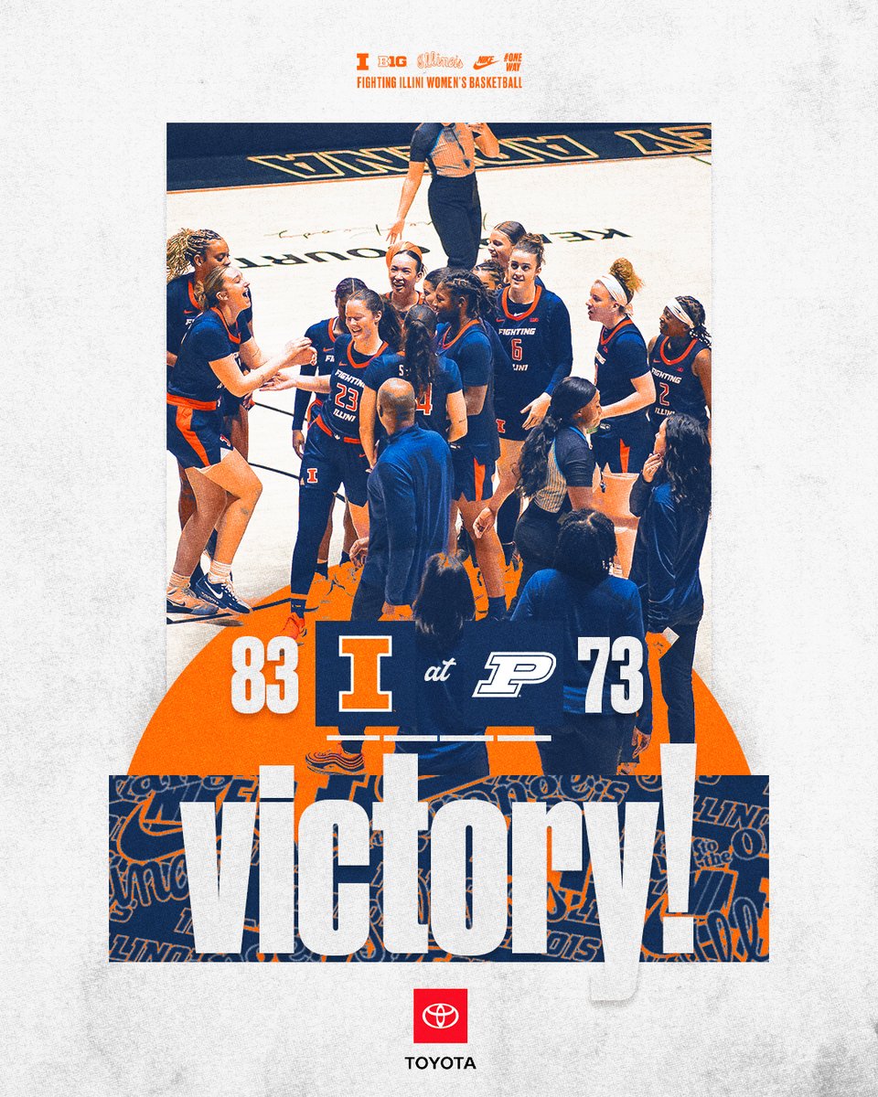 IlliniWBB's tweet image. B1G Win!